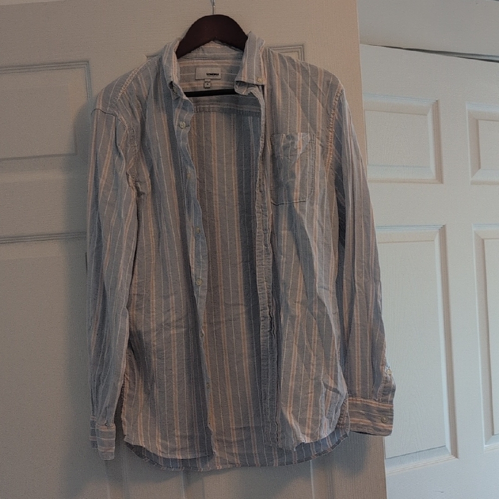 Men's Blue Striped Shirt